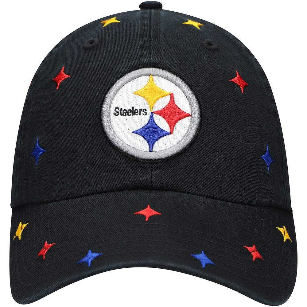 Pittsburgh Steelers '47 Women's Multi Confetti Clean Up Adjustable Hat - Black - 47 brand