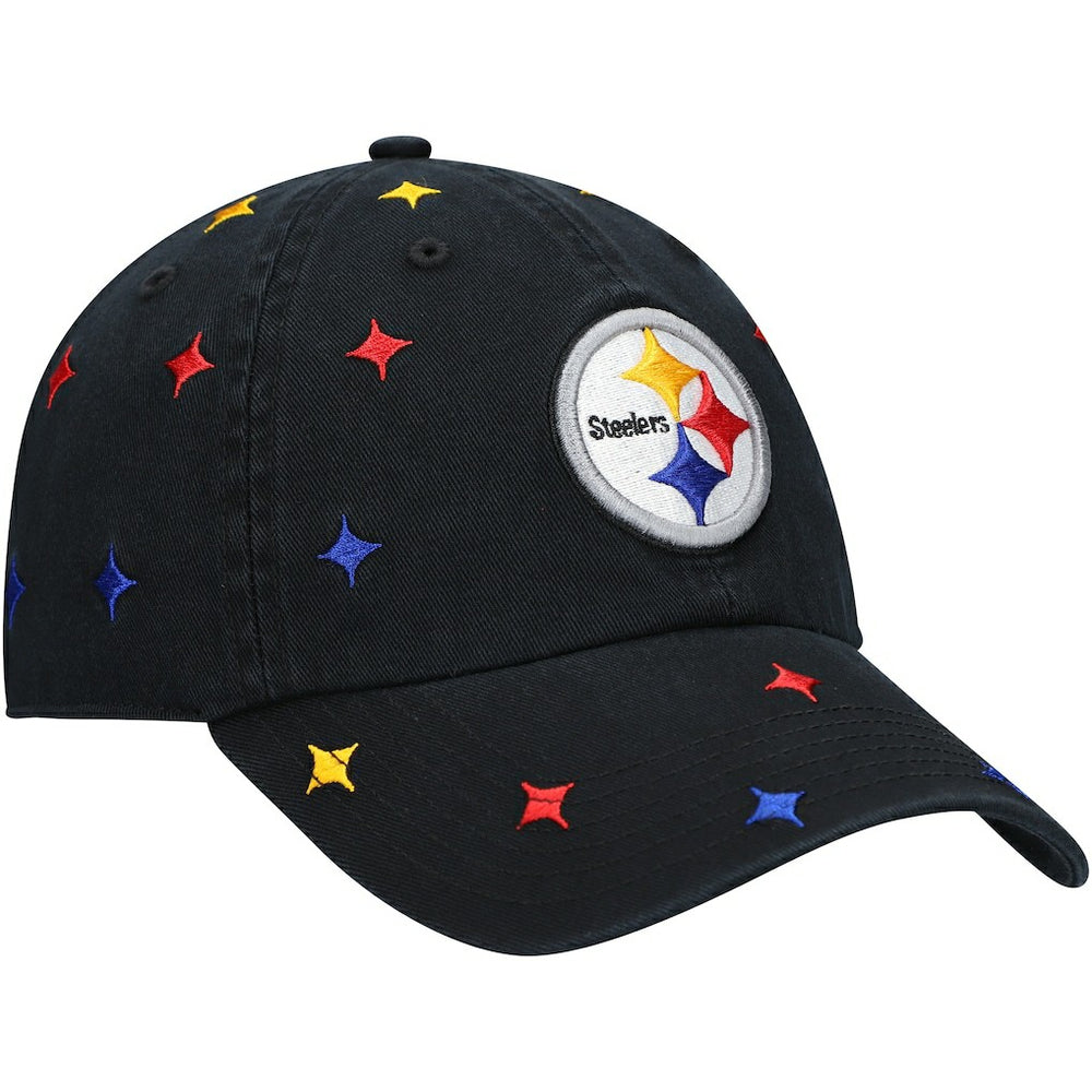 Pittsburgh Steelers '47 Women's Multi Confetti Clean Up Adjustable Hat - Black - 47 brand