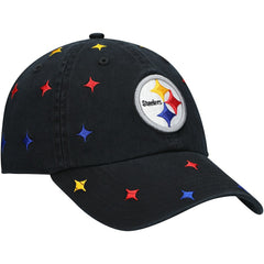 Pittsburgh Steelers '47 Women's Multi Confetti Clean Up Adjustable Hat - Black - 47 brand
