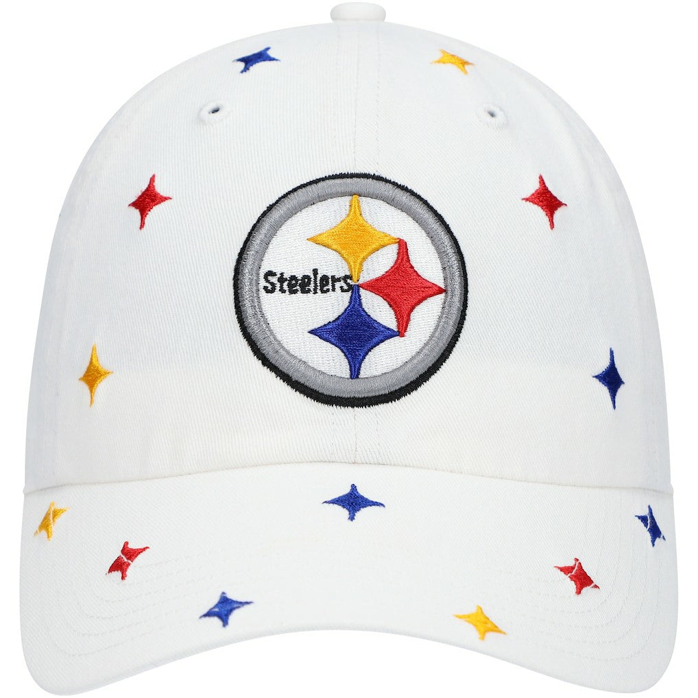 Pittsburgh Steelers '47 Women's Multi Confetti Clean Up Adjustable Hat - White - 47 brand