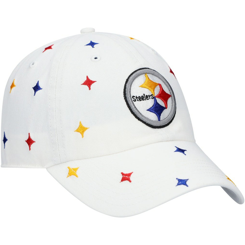 Pittsburgh Steelers '47 Women's Multi Confetti Clean Up Adjustable Hat - White - 47 brand