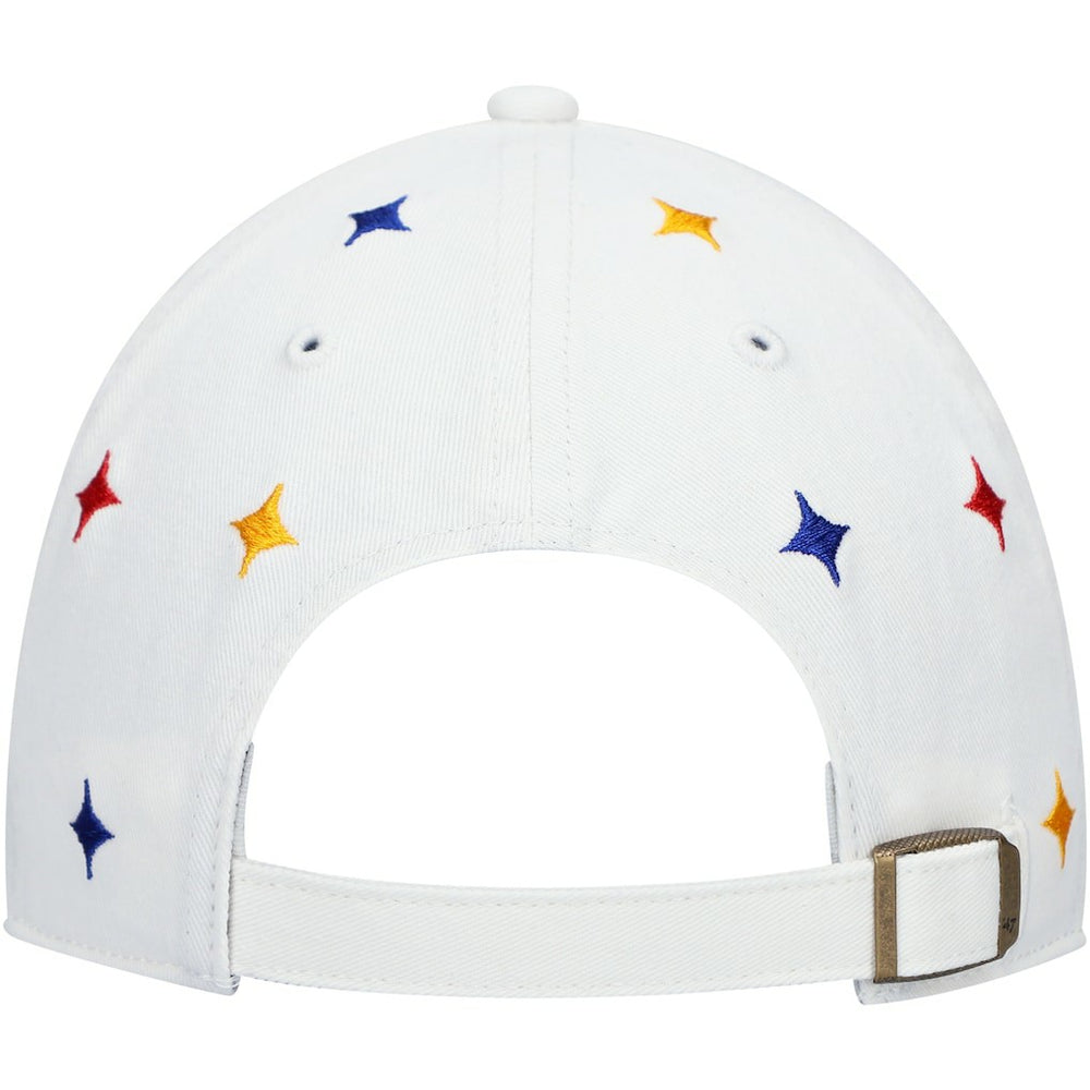 Pittsburgh Steelers '47 Women's Multi Confetti Clean Up Adjustable Hat - White - 47 brand
