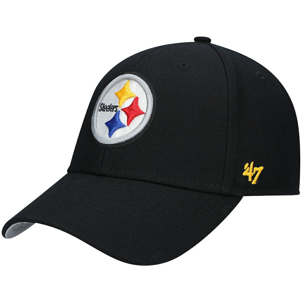 Pittsburgh Steelers '47 MVP Adjustable Hat - Black - 47 brand