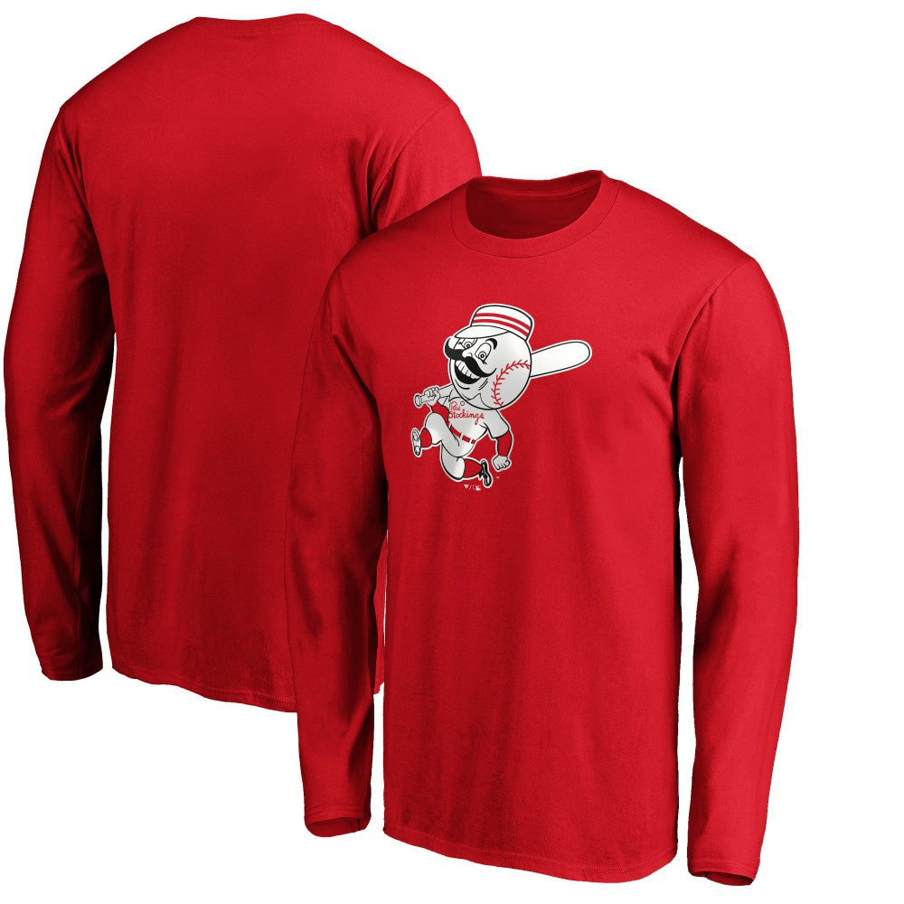 Cincinnati Reds Cooperstown Collection Huntington Logo Long Sleeve T-Shirt Discount