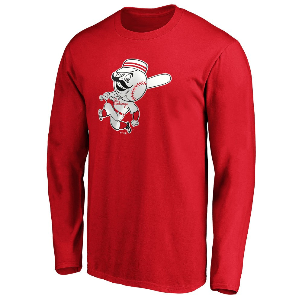 Cincinnati Reds Cooperstown Collection Huntington Logo Long Sleeve T-Shirt Discount