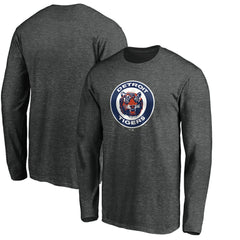Detroit Tigers Cooperstown Collection Huntington Logo Long Sleeve T-Shirt Discount