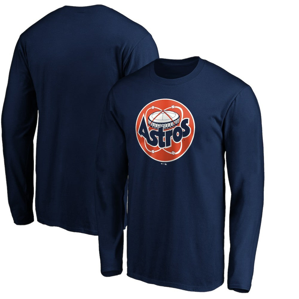 Houston Astros Cooperstown Collection Huntington Logo Long Sleeve T-Shirt Discount