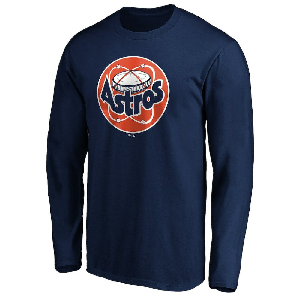 Houston Astros Cooperstown Collection Huntington Logo Long Sleeve T-Shirt Discount