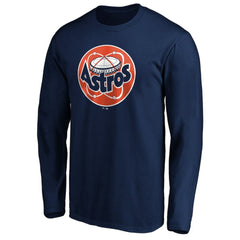 Houston Astros Cooperstown Collection Huntington Logo Long Sleeve T-Shirt Discount