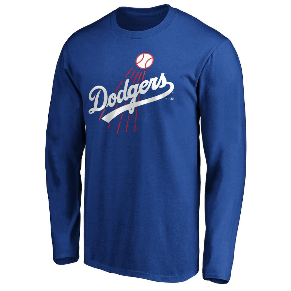 Los Angeles Dodgers Cooperstown Collection Huntington Logo Long Sleeve T-Shirt Online