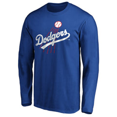 Los Angeles Dodgers Cooperstown Collection Huntington Logo Long Sleeve T-Shirt Online