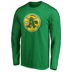 Athletics Cooperstown Collection Huntington Logo Long Sleeve T-Shirt Online