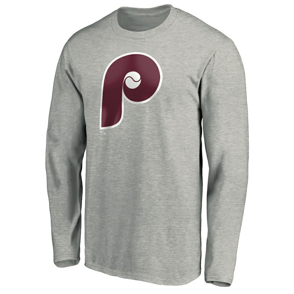 Philadelphia Phillies Cooperstown Collection Huntington Logo Long Sleeve T-Shirt Near Me