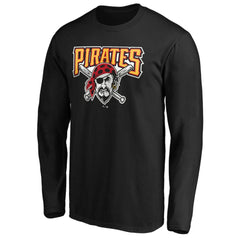 Pittsburgh Pirates Cooperstown Collection Huntington Logo Long Sleeve T-Shirt Discount