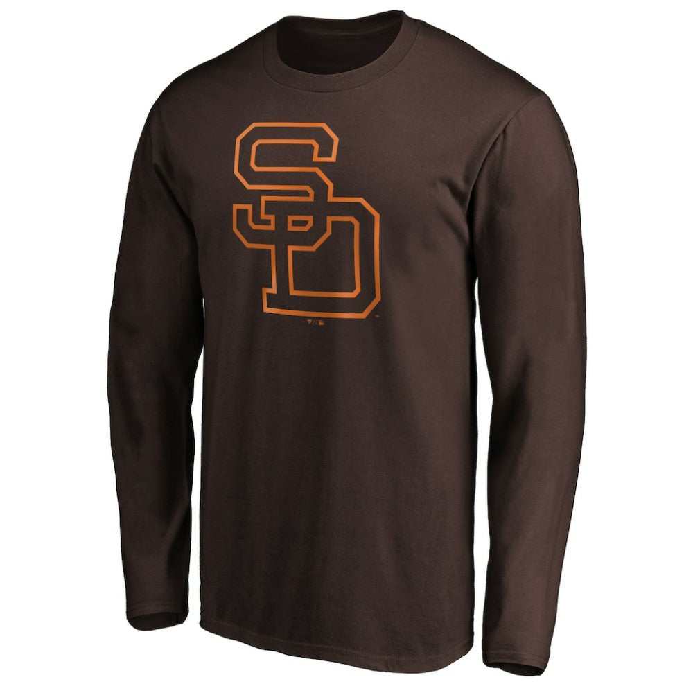 San Diego Padres Cooperstown Collection Huntington Logo Long Sleeve T-Shirt Discount