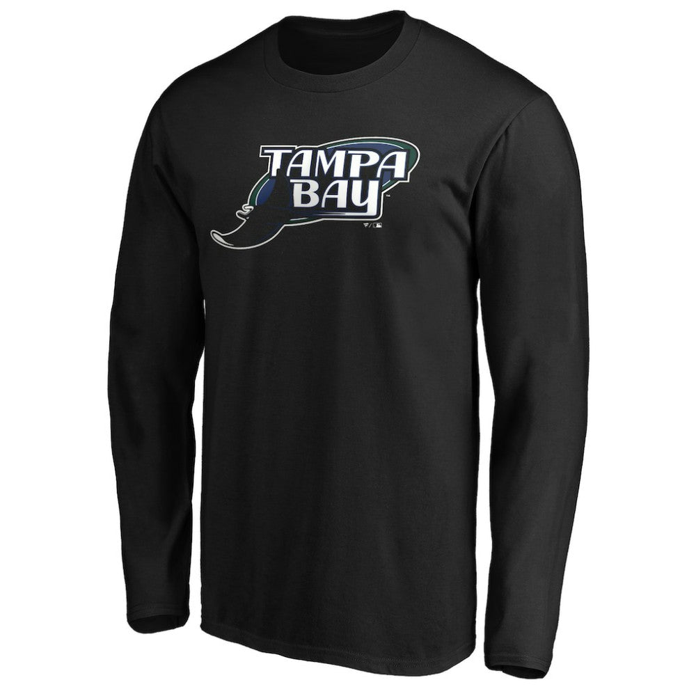 Tampa Bay Rays Cooperstown Collection Huntington Logo Long Sleeve T-Shirt Online