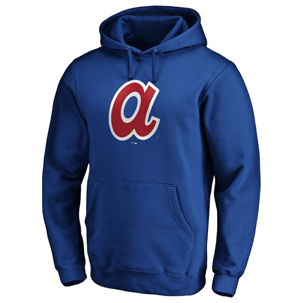 Atlanta Braves Cooperstown Collection Huntington Logo Fitted Pullover Hoodie Outlet
