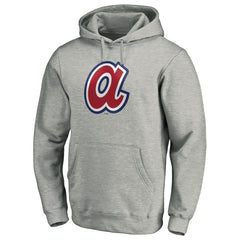 Atlanta Braves Cooperstown Collection Huntington Logo Fitted Pullover Hoodie Online