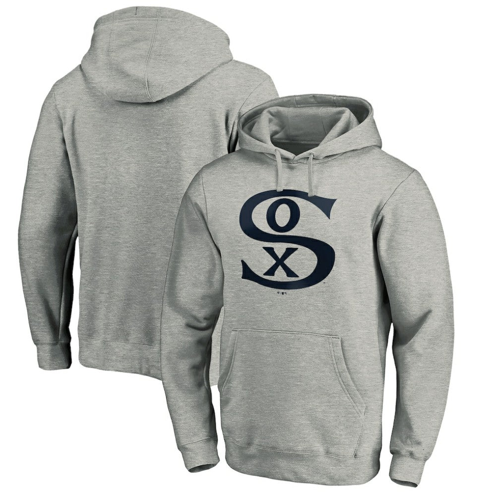 Chicago White Sox Cooperstown Collection Huntington Logo Fitted Pullover Hoodie Near Me