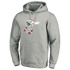 Cincinnati Reds Cooperstown Collection Huntington Logo Fitted Pullover Hoodie for sale