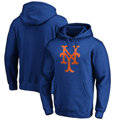 New York Mets Cooperstown Collection Huntington Logo Fitted Pullover Hoodie Online