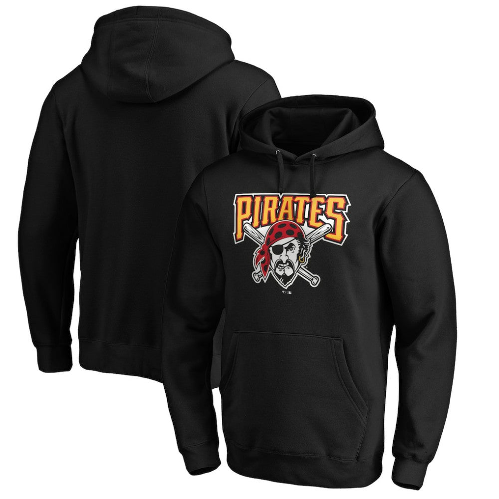 Pittsburgh Pirates Cooperstown Collection Huntington Logo Fitted Pullover Hoodie for sale