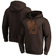 San Diego Padres Cooperstown Collection Huntington Logo Fitted Pullover Hoodie Sale
