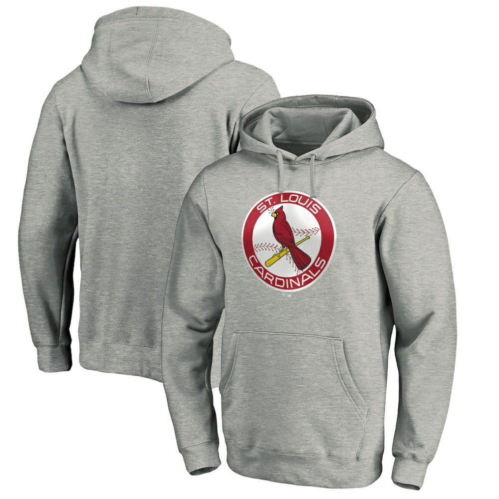 St. Louis Cardinals Cooperstown Collection Huntington Logo Fitted Pullover Hoodie for sale