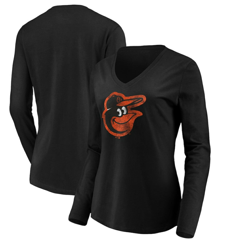Baltimore Orioles Women's Core Distressed Team Long Sleeve T-Shirt for sale