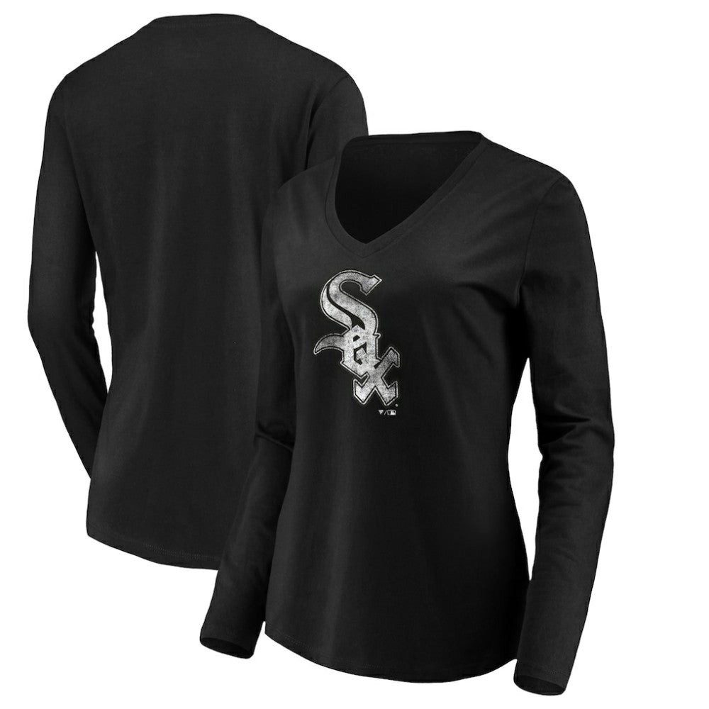 Chicago White Sox Women's Core Distressed Team Long Sleeve T-Shirt for sale
