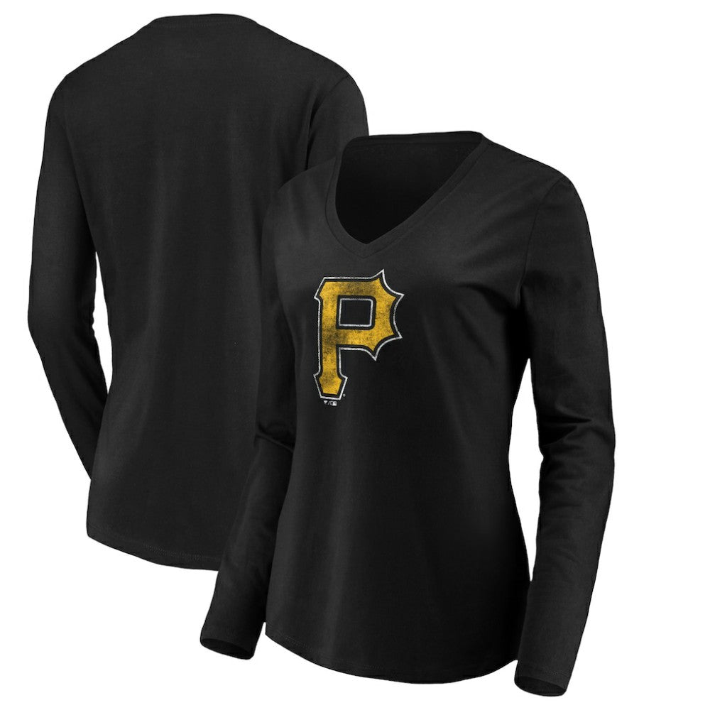 Pittsburgh Pirates Women's Core Distressed Team Long Sleeve T-Shirt Online
