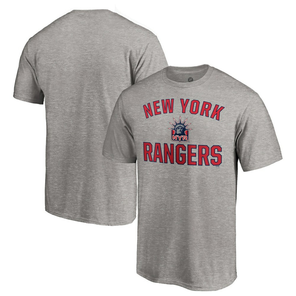 New York Rangers Special Edition Victory Arch T-Shirt - Heather Gray | NHL on sale