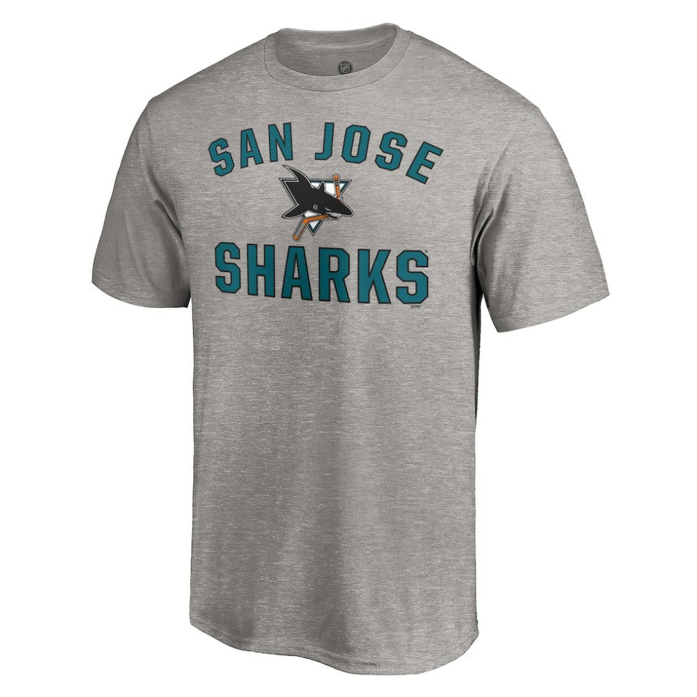 San Jose Sharks Special Edition Victory Arch T-Shirt - Heather Gray | NHL Lifestyle