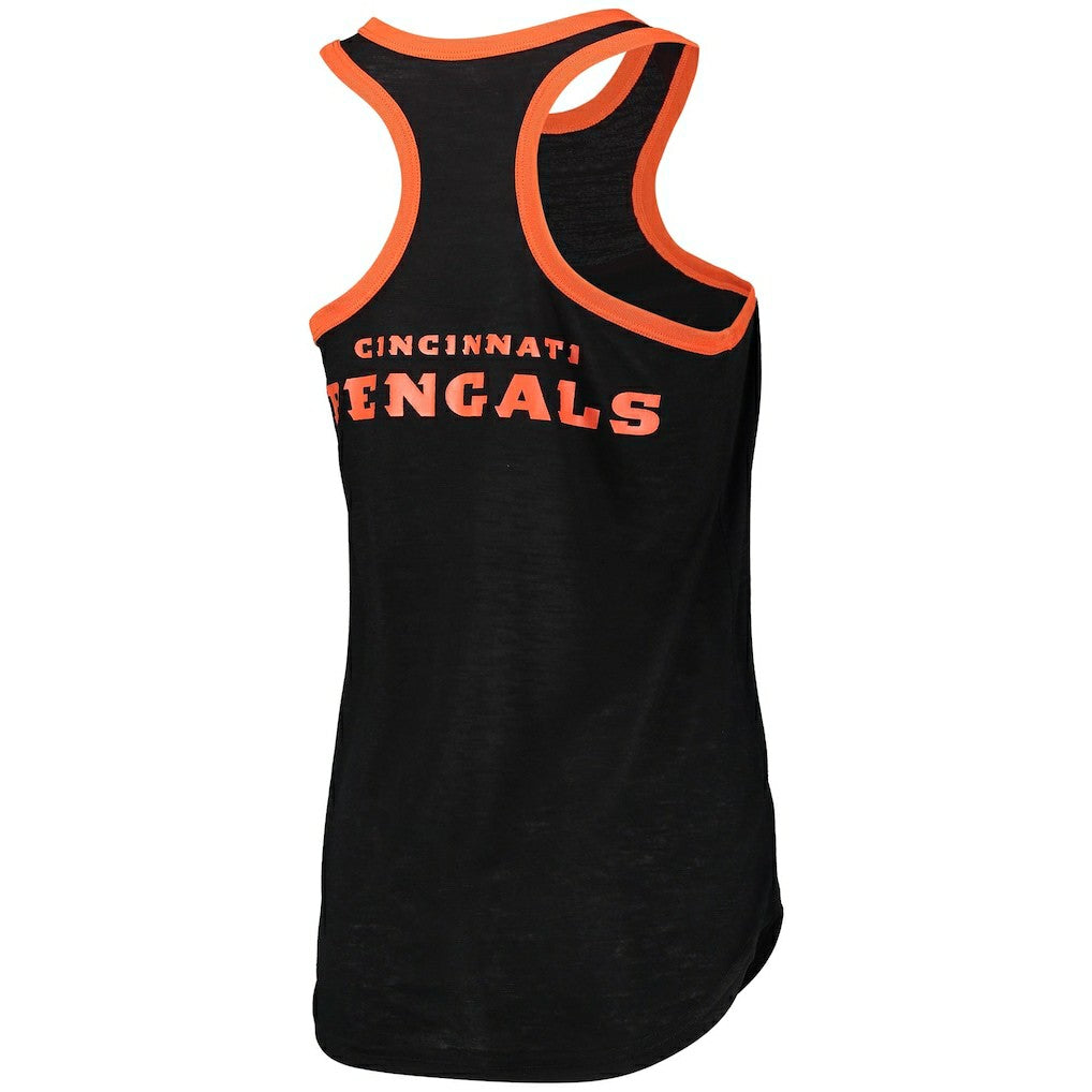 Cincinnati Bengals G-III 4Her by Carl Banks Women's Tater Burnout Tank Top - Black - NFL