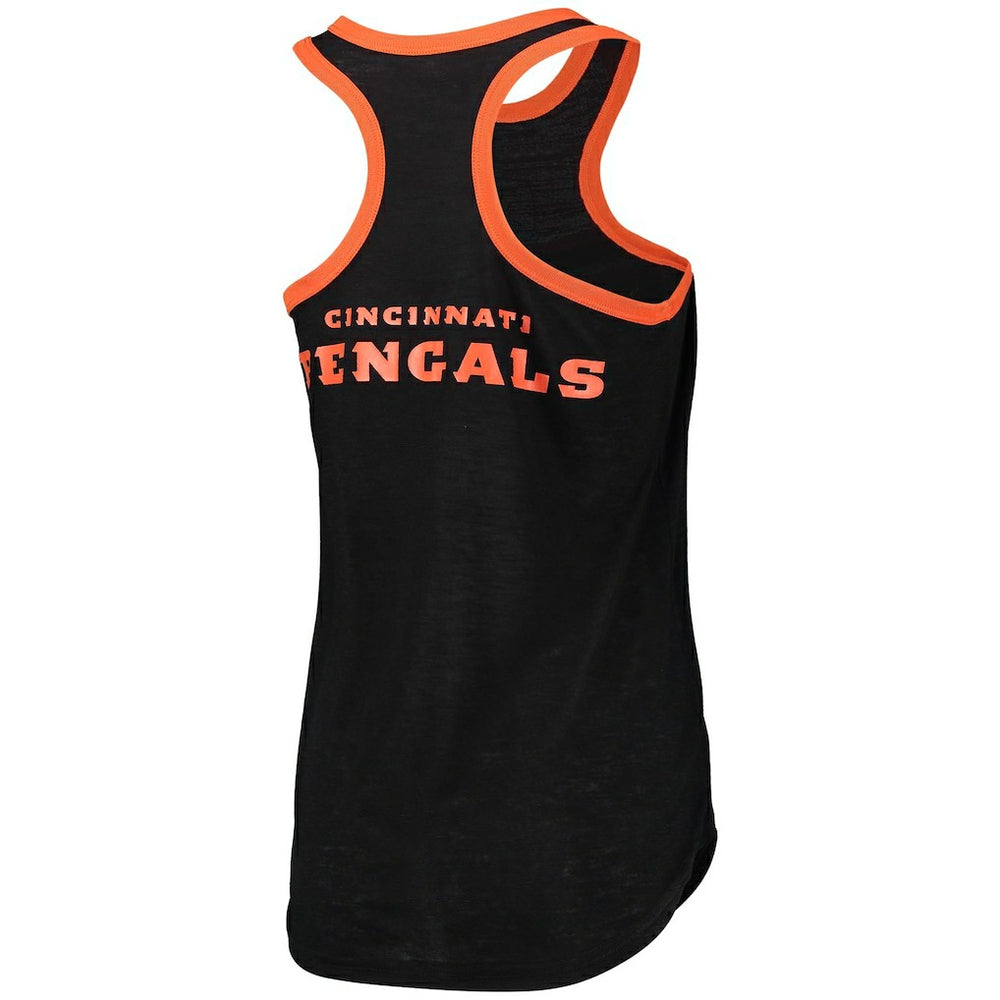 Cincinnati Bengals G-III 4Her by Carl Banks Women's Tater Burnout Tank Top - Black - NFL