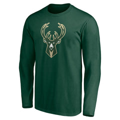 Milwaukee Bucks Playmaker Personalized Name & Number Long Sleeve T-Shirt Hunter Green