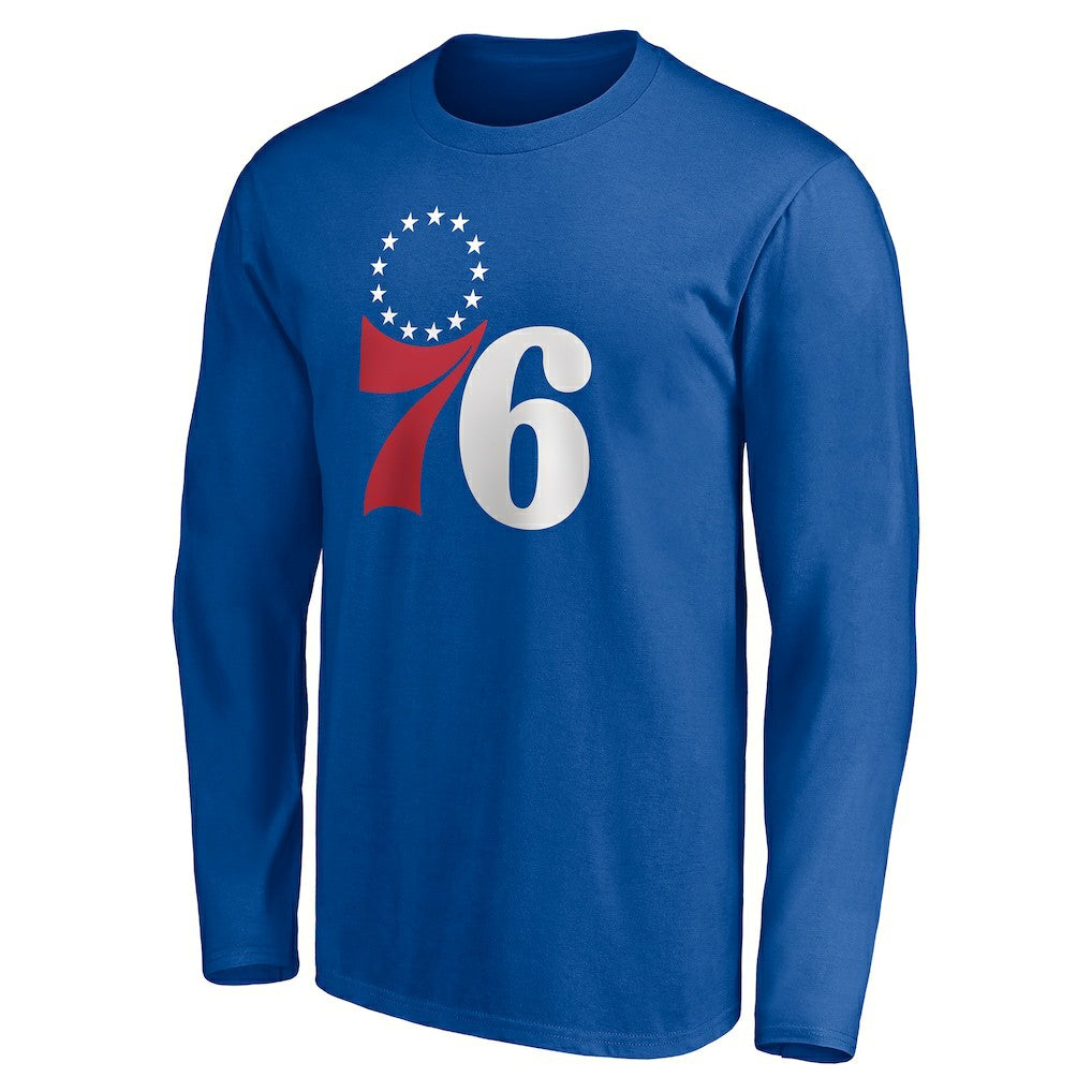 Philadelphia 76ers Playmaker Personalized Name & Number Long Sleeve T-Shirt Royal