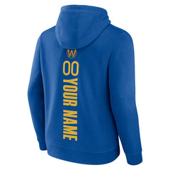 Golden State Warriors Playmaker Personalized Name & Number Pullover Hoodie Royal