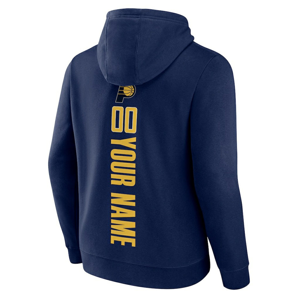 Indiana Pacers Playmaker Personalized Name & Number Pullover Hoodie Navy