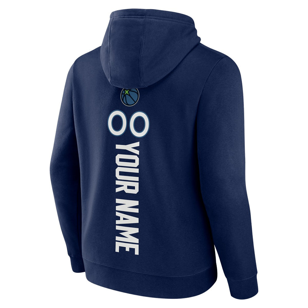 Minnesota Timberwolves Playmaker Personalized Name & Number Pullover Hoodie Navy