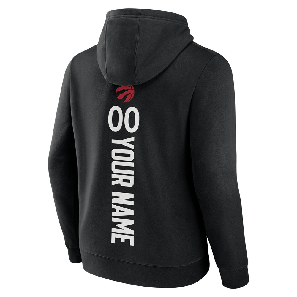 Toronto Raptors Playmaker Personalized Name & Number Pullover Hoodie Black