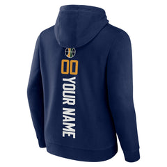 Utah Jazz Playmaker Personalized Name & Number Pullover Hoodie Navy