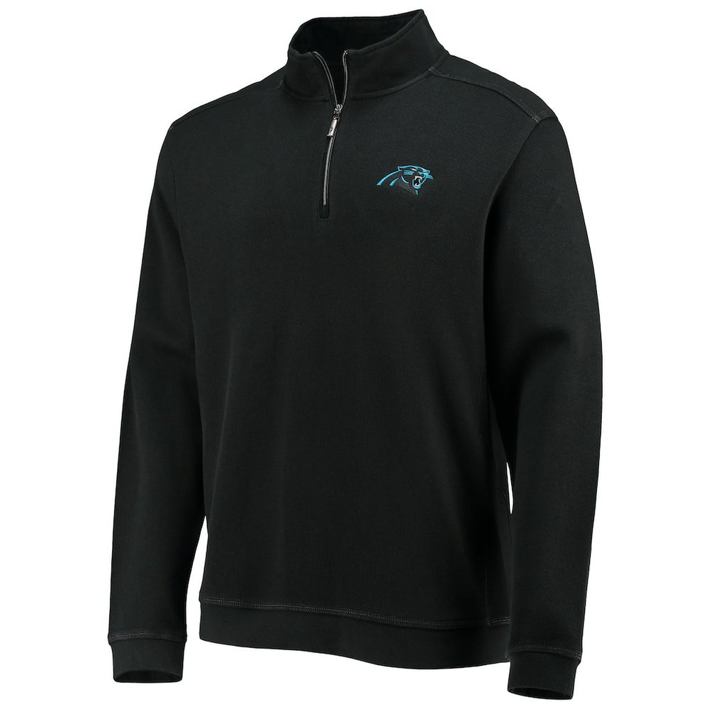 Carolina Panthers Nassau Half-Zip Jacket - Black - Tommy Bahama