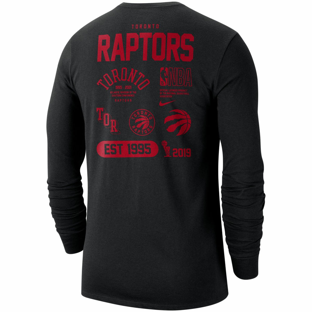 Nike Toronto Raptors 75th Anniversary Courtside Element Long Sleeve T-Shirt Black