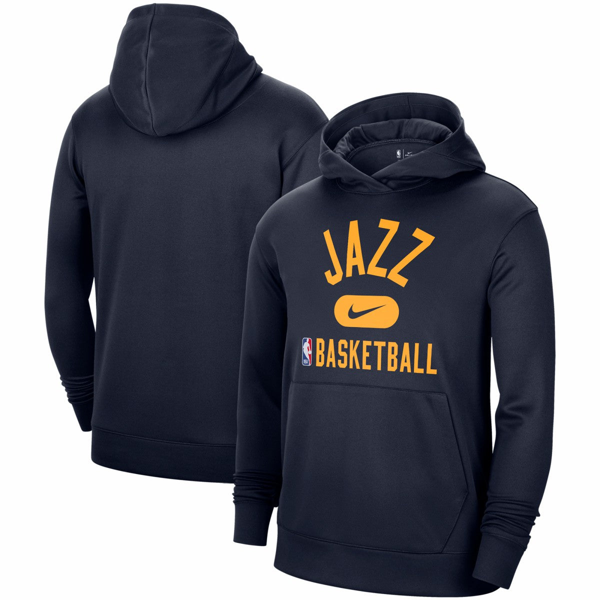 Nike Utah Jazz 2021-2022 Spotlight On Court Performance Practice Pullover Hoodie Navy