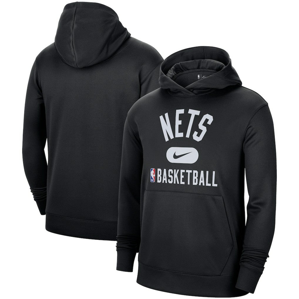 Nike Brooklyn Nets 2021-2022 Spotlight On Court Performance Practice Pullover Hoodie Black