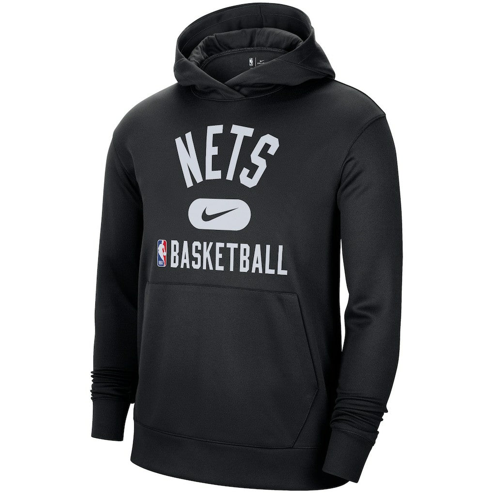 Nike Brooklyn Nets 2021-2022 Spotlight On Court Performance Practice Pullover Hoodie Black