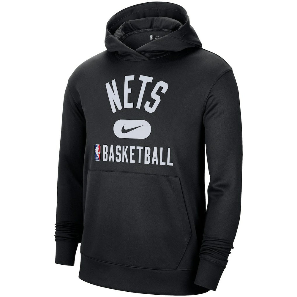 Nike Brooklyn Nets 2021-2022 Spotlight On Court Performance Practice Pullover Hoodie Black