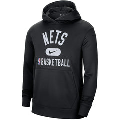 Nike Brooklyn Nets 2021-2022 Spotlight On Court Performance Practice Pullover Hoodie Black