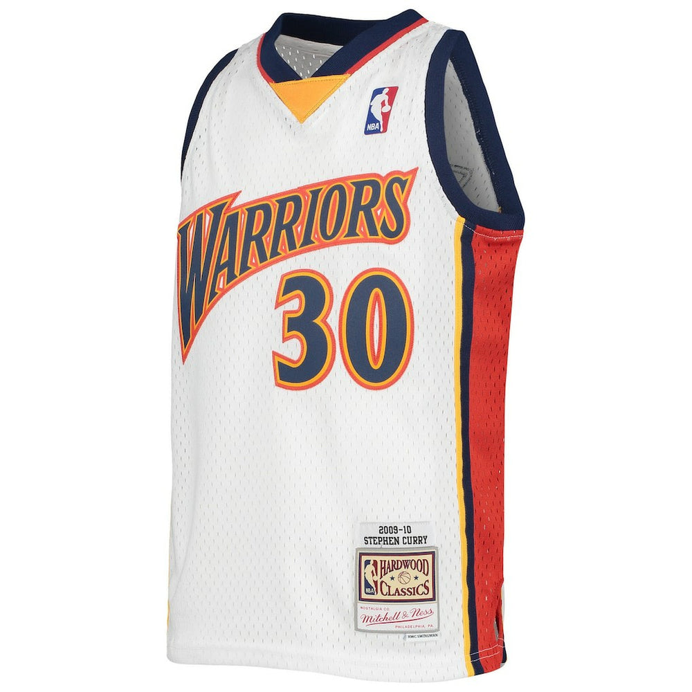 Mitchell & Ness Stephen Curry Golden State Warriors Youth 2009-10 Hardwood Classics Swingman Jersey White